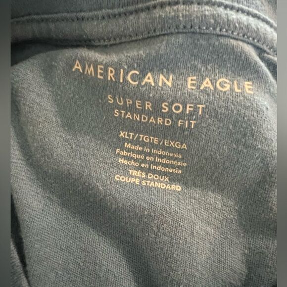 American Eagle men’s size XLT teal color t shirt - Picture 4 of 4